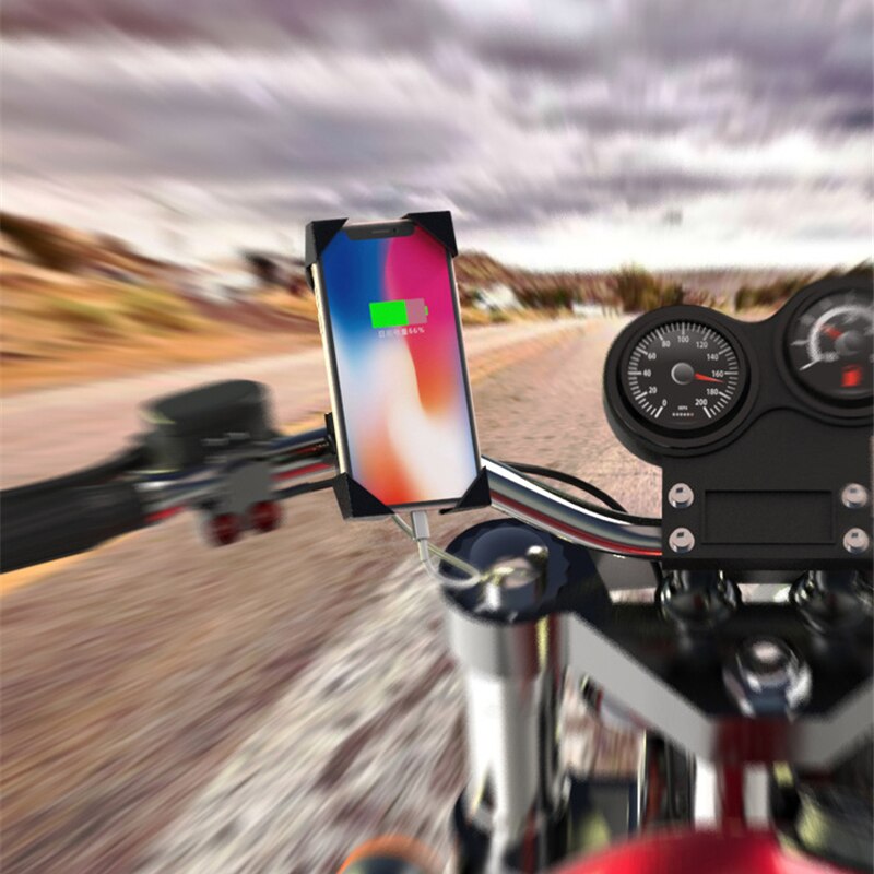 Motorcycle Handlebar Bike Mobile Cell Phone Mount Holder Support Bicycle Phone Stand For 4-6.5 inches For Samsung Huawe Xiaomi eprolo