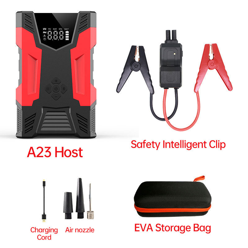 Car Jump Starter With Air Compressor Portable 12V Jump Starter Power Bank Battery Pack Lithium Battery Booster eprolo