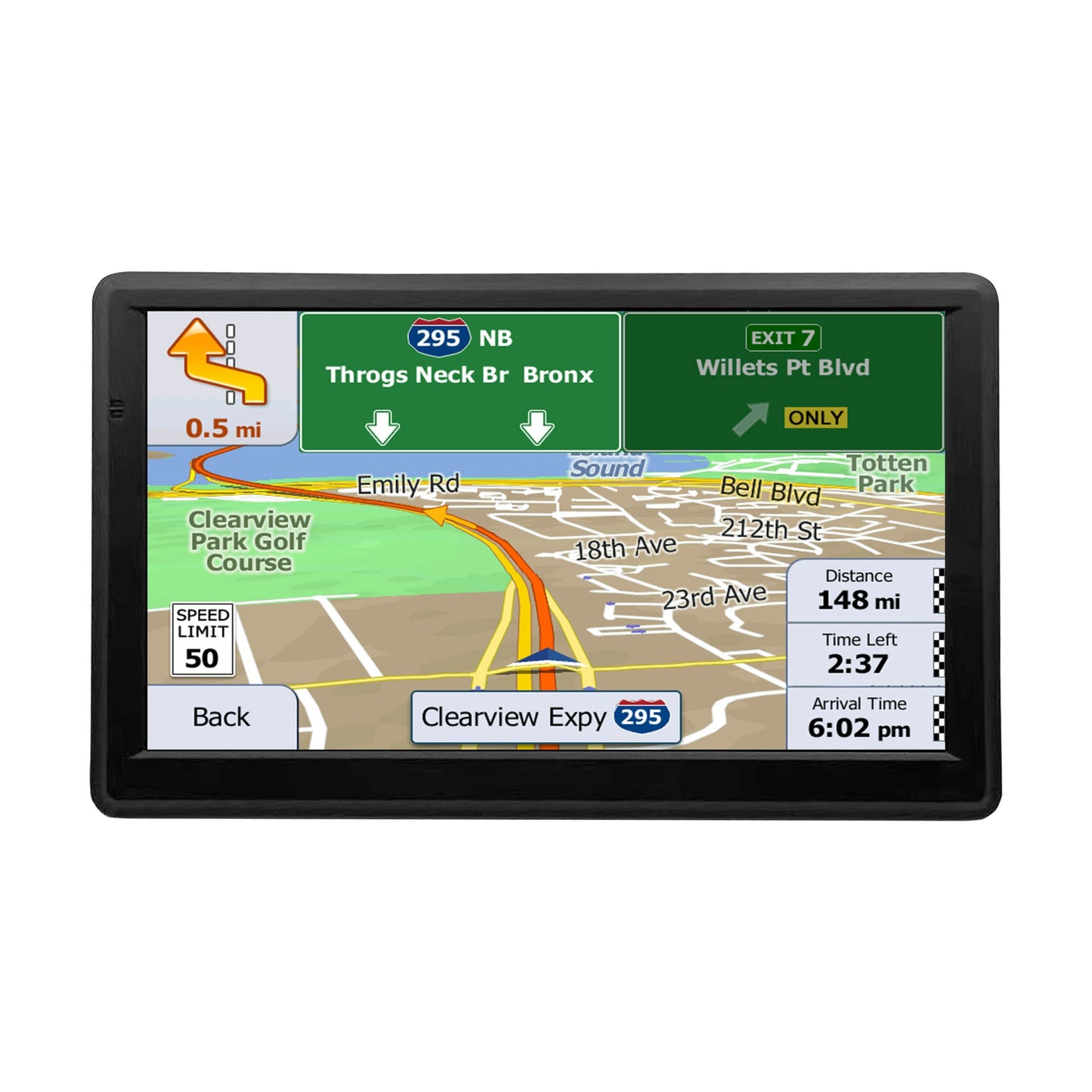 Portable 7inch Car GPS Navigator for Universal Use in Cars and Trucks, High-Definition 8GB eprolo