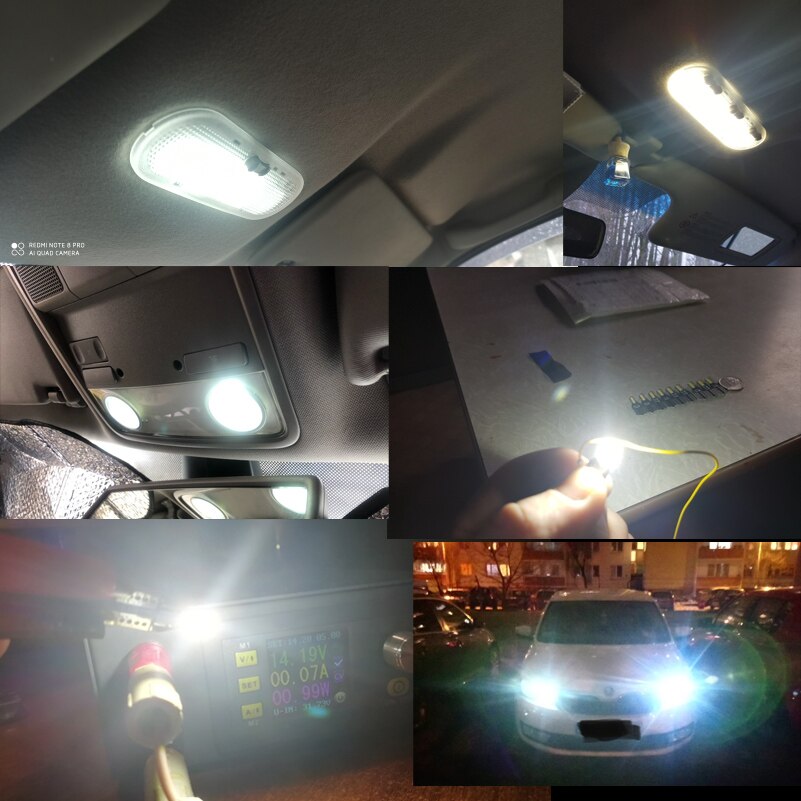 10x T10 LED W5W 194 Car Lights for Honda Civic Accord CRV HRV Jazz Fit NC750X Auto Led Interior Light Trunk Lamp Xenon 6000K 12v eprolo