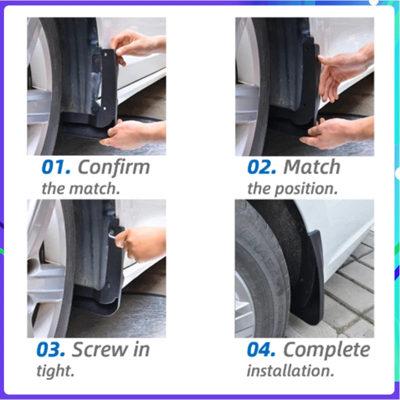 Car Mud Flaps for Trumpchi GS4 Accessories 2023~2021 GAC II A39 Protect Mudguards Splash Guards Front Rear Wheel Fender Mudflaps sayaragear