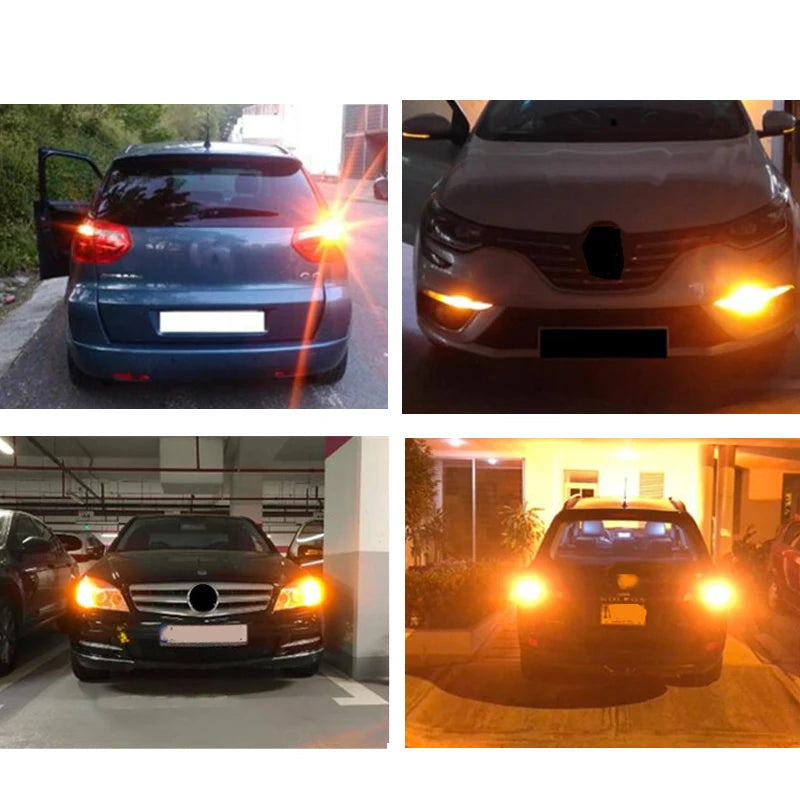 1x 3014 144smd CanBus S25 1156 BA15S P21W LED BAY15D BAU15S PY21W lamp T20 LED 7440 W21W W21/5W led Bulbs For Turn Signal Light eprolo