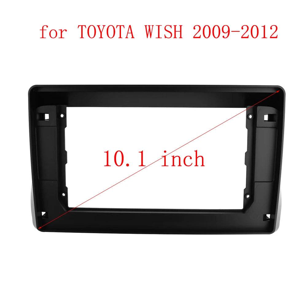 HAOCHEN 10 Inch 2Din Car Fascia for TOYOTA WISH 2009-2012 Stereo Panel Dash Mount Installation DVD Frame Kit In-Dash sayaragear