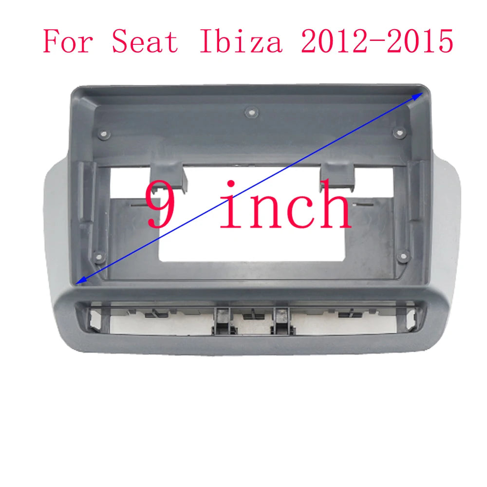 1DIN 9 Inch Car Frame Fascia Adapter Canbus Box Android Radio Dash Fitting Panel Kit For Seat Ibiza 2012-2015 sayaragear