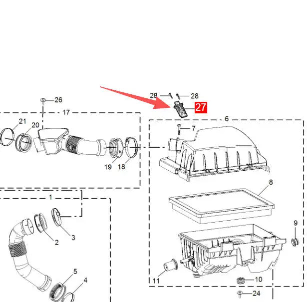 ATMMG original air flow sensor air flow meter 10197974 For SAIC MG HS RX8 MG5 ZS - sayaragear
