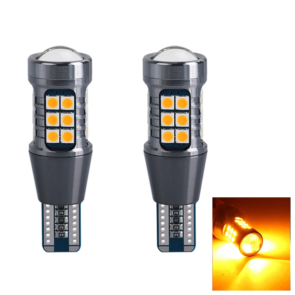 2pcs Super Bright W16W T15 921 LED Bulbs Canbus Car Light High Power 3030SMD No Error For Tail Signal Lamp Backup Reserve Lights sayaragear