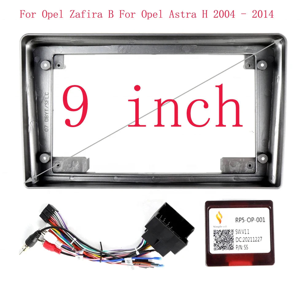 Car DVD Frame Audio Dash Trim Kits Facia Panel Radio Player screen Frame 2 Din For 2007 OPEL ASTRA ZAFIRA Car sayaragear