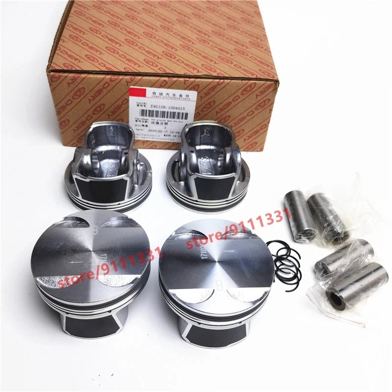 4pcs/set Engine Piston For Chery Tiggo 4 Tiggo 5x Arrizo 5 1.5L E4G15B-1004015 sayaragear