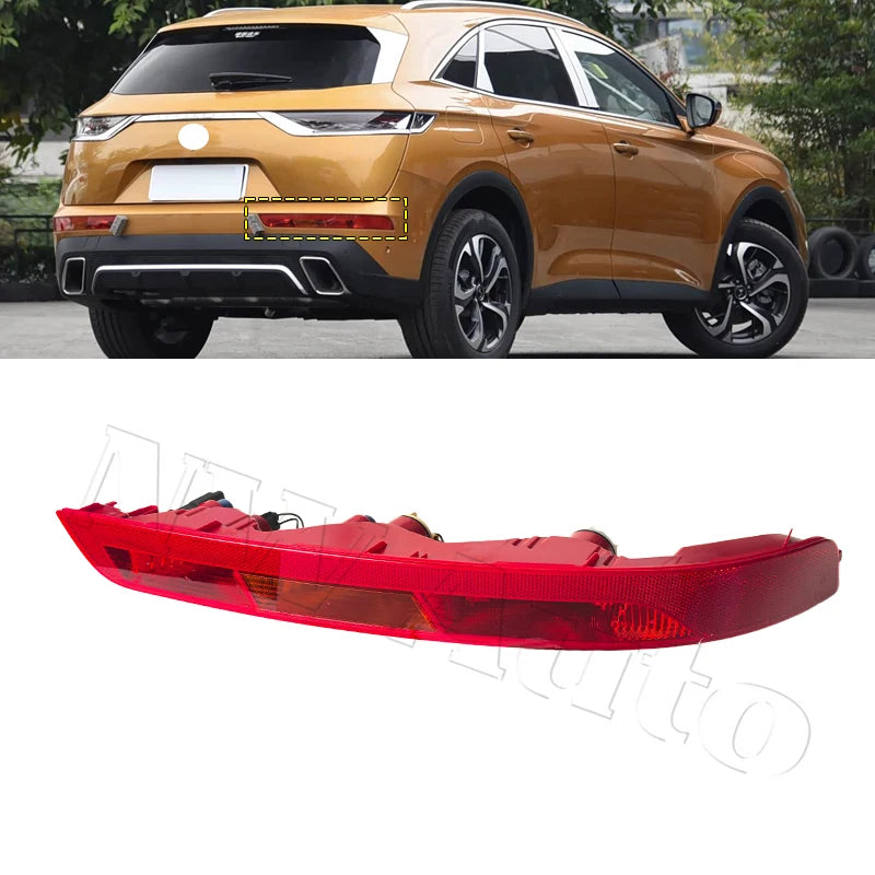 For Citroen DS7 Rear Bumper Light Reverse Light Rear Brake Light Warning Lamp Rear Reflector sayaragear