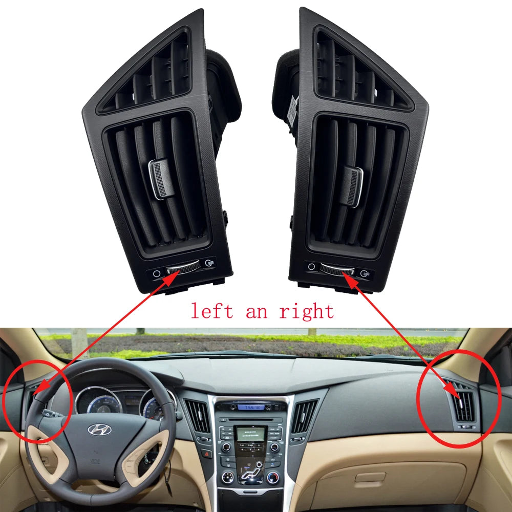 HAOCHEN 2/4pcs For Hyundai Sonata 8th 2011-2015 air conditioner outlet air conditioning vents 974103S000 974203S000 sayaragear