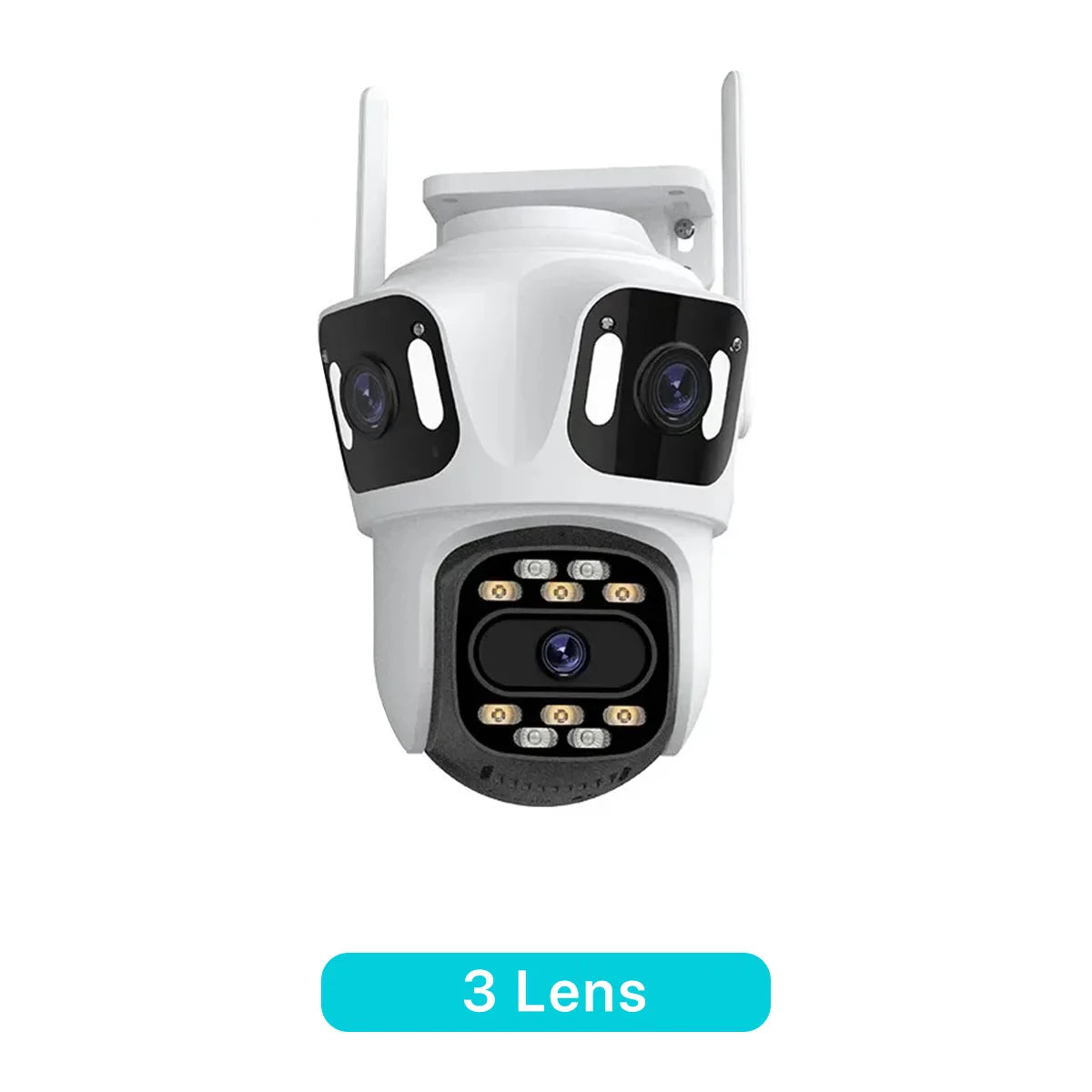 Three Lens PTZ IP Camera Outdoor HD Three Screen WiFi Security Camera Auto Tracking Dual Len Wirelss CCTV Camera iCsee sayaragear