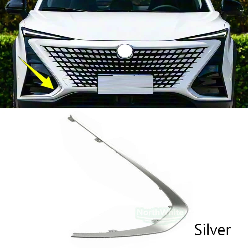 Front Bumper Fog Light Trim Molding Silver Decorative Cover For For Changan UNI-T 2020-2024 Car Exterior Replacement Parts sayaragear