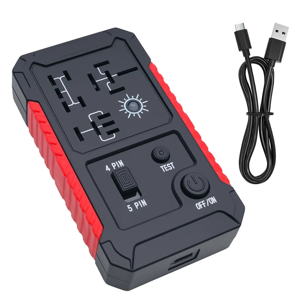 Car Relay Voltage Tester Universal 12V Automotive Electronic Relay Tester Indicator Light Battery Checker For RV Truck Trailer sayaragear