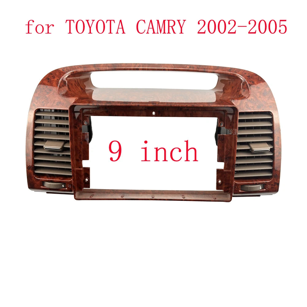 For TOYOTA CAMRY 2000-2003 VENTILATION REFITTING 9 Inch Car Frame Fascia Android Radio Dash Fitting Panel Kit sayaragear