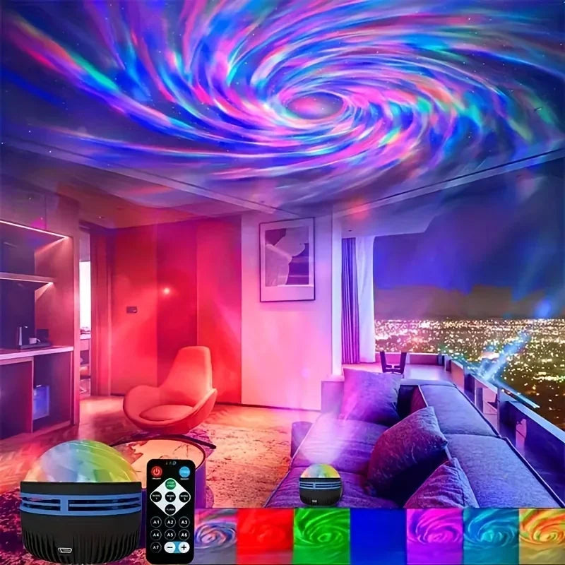 LED Starry Sky Northern Light Projector A variety of styles Projection Lamp with Remote Control Auto Rotate for Home Party Decor sayaragear