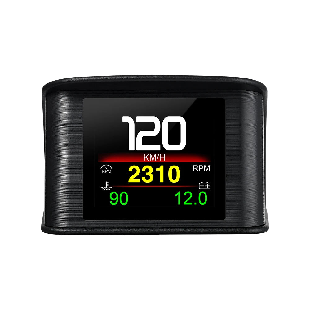 NEW Multi-function Full LCD Instrument OBD+GPS Dual System Car OBD2 GPS HUD Head Up Smart Digital Speedometer with Tester Alarm sayaragear