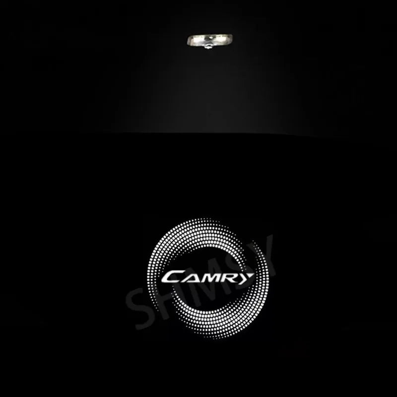 2Pcs For Camry Car Door Lights Bulbs Ghost Shadow Lamp LED Projector Accessories 40 50 55 70 XV40 XV50 XV70 2006-2023 2024 sayaragear