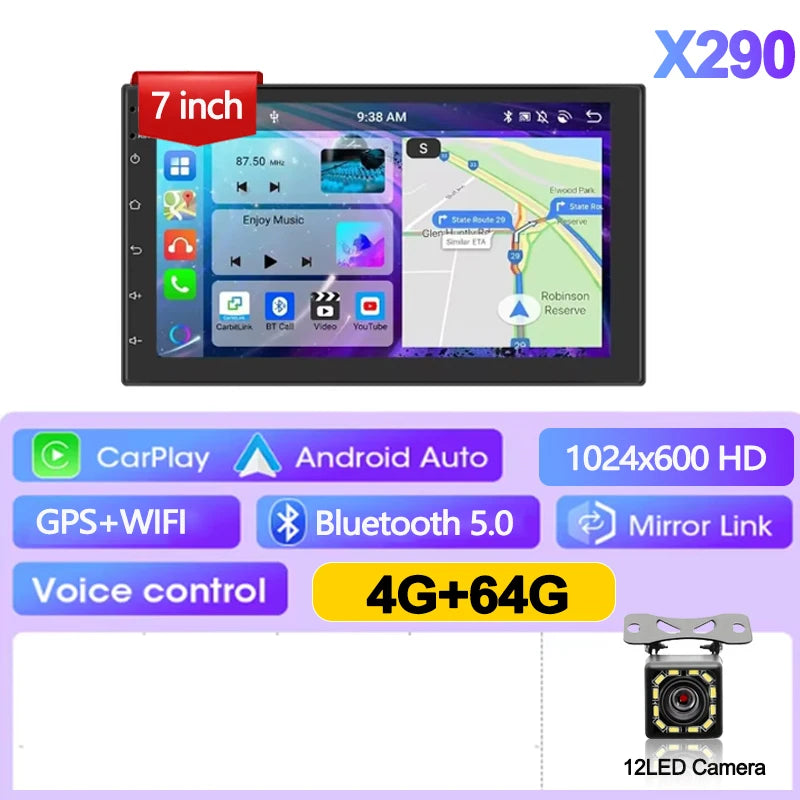 7/9/10 inch Universal Android 13 Car Radio 32G/64G Autoradio android 2 Din car radio GPS BT Central Multimedia Smart car systems sayaragear