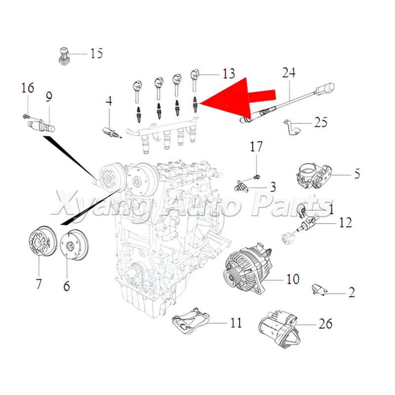 4pcs/set Spark Plug For Jetour Dashing/X70 X90 Plus/KAIYI X3 PRO/KAIYI E5/X7/Omoda C5 S5/ Exeed LX TXL F4J163707010 sayaragear