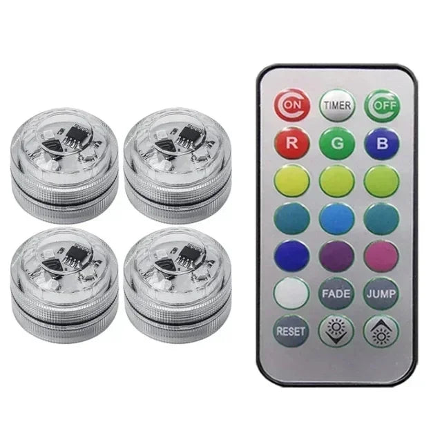 Wireless Adhesive LED Car Interior Ambient Light Remote Control Decor Auto Roof Foot Atmosphere Lamp Bicycle Tail Light sayaragear