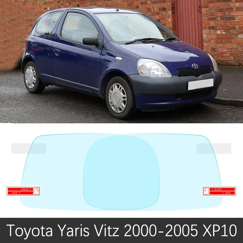 Full Cover Anti Fog Rainproof Film Rearview for Toyota Yaris Vitz 2000~2019 XP10 XP90 XP130 10 90 130 Car Stickers Accessories sayaragear