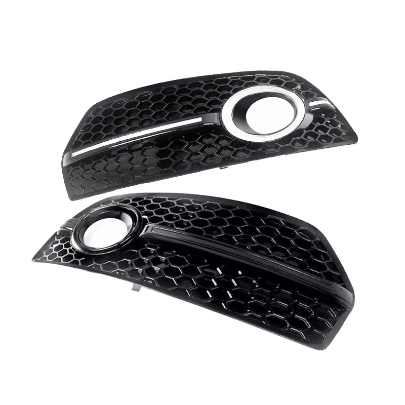 Fog Light Grill Cover For Audi Q5 Standard 2009 2010 2011 2012 Front Bumper Grille 8R0807681E 8R0807682E - sayaragear