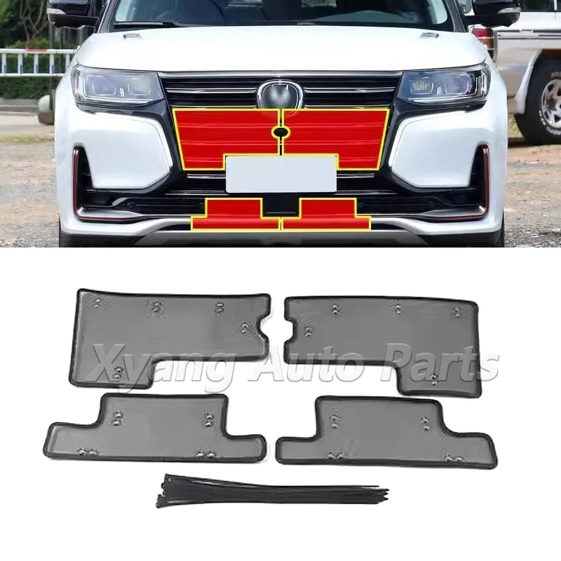 Car Front Grille Middle Net Insect-Proof Net Water Tank Condenser Anti-Mosquito Catkin Net Cover For Changan CS95 2019 - 2023 sayaragear