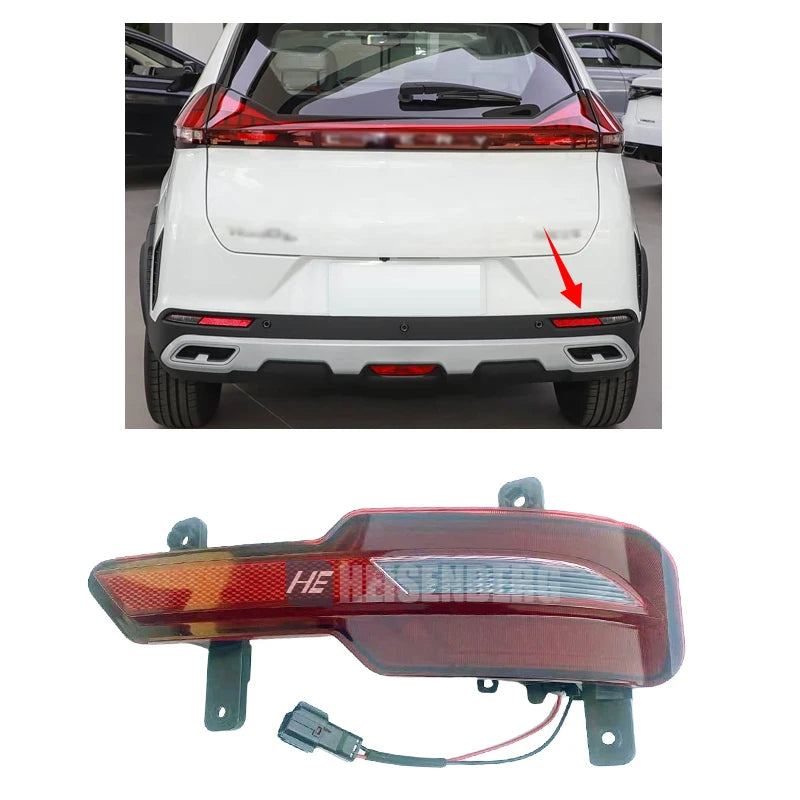 Rear Bumper Light Lamp For Chery Tiggo 2 Pro Tiggo 3X 2023-2024 Rear Fog Light Fog Lamp Rear Reflector Reversing Light sayaragear