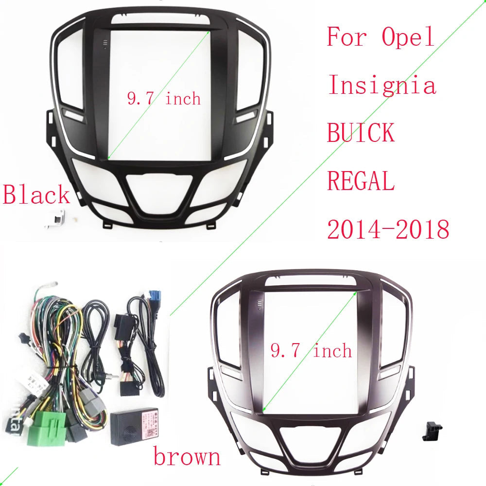 9.7 Inch Car Radio Fascia For Opel Insignia BUICK REGAL 2014-2018 Android MP5 GPS Player Panel Frame 2 Din Head Unit Dash Cover sayaragear