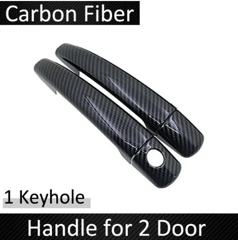 Black Carbon Fiber for Ford Focus 2 MK2 MK2.5 2004 2005 2006 2007 2009 2010 Door Handle Cover Sticker DecorationsCar Accessories sayaragear