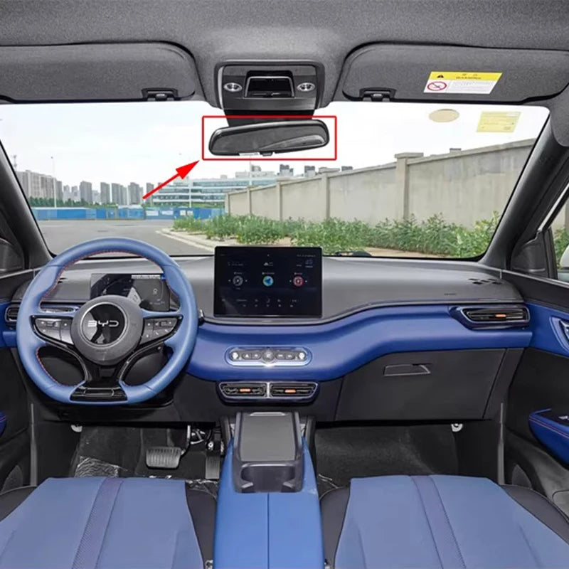 Interior Rearview Mirror for BYD D1 E2 E3 YUAN UP EV PRO PLUS Dolphin QIN EV Indoor Mirror Reflector Car Accessories 13110600-00 sayaragear