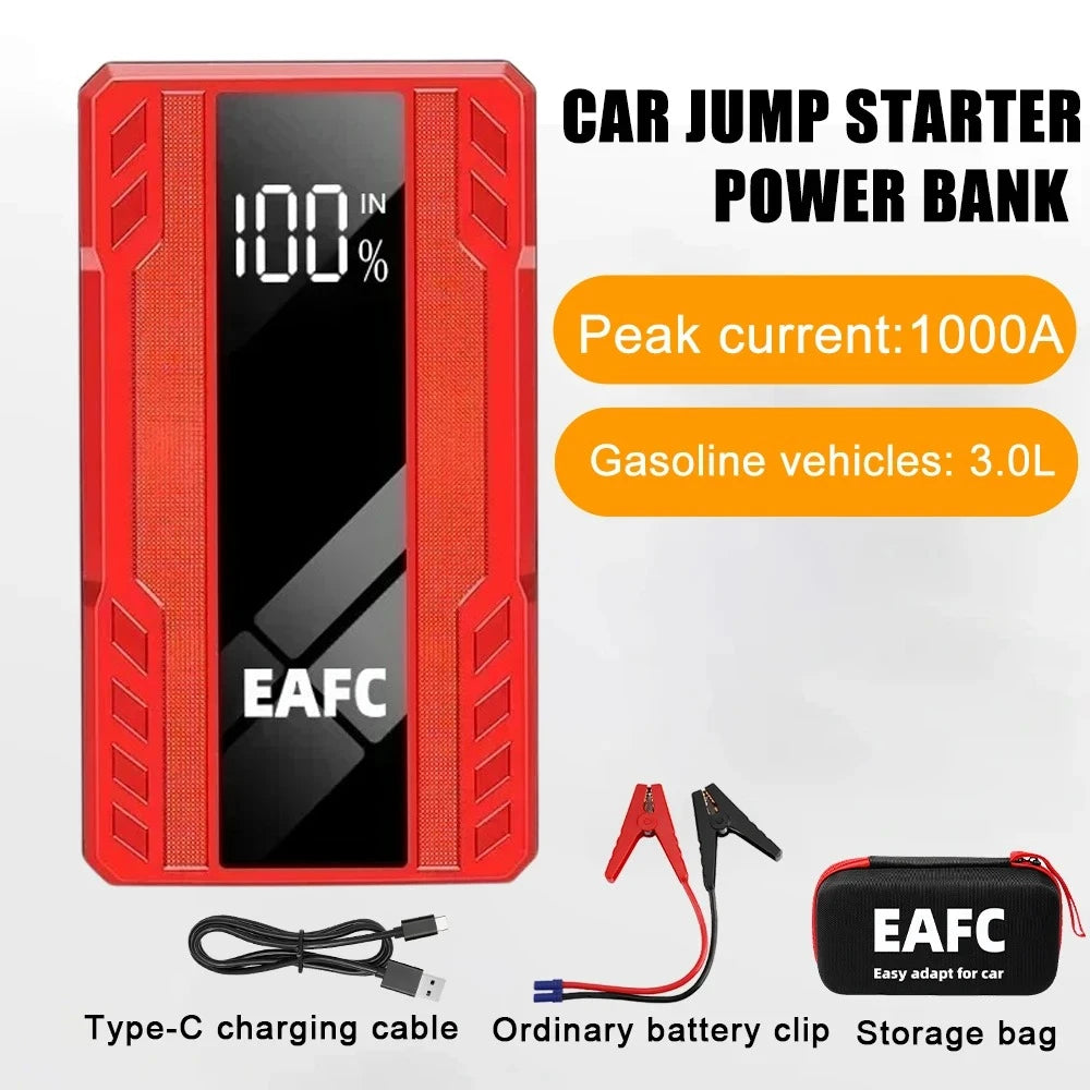 New 2000A-600A Portable Car Jump Starter Power Bank Car Booster Charger 12V Starting Device Petrol Diesel Car Emergency Booster sayaragear