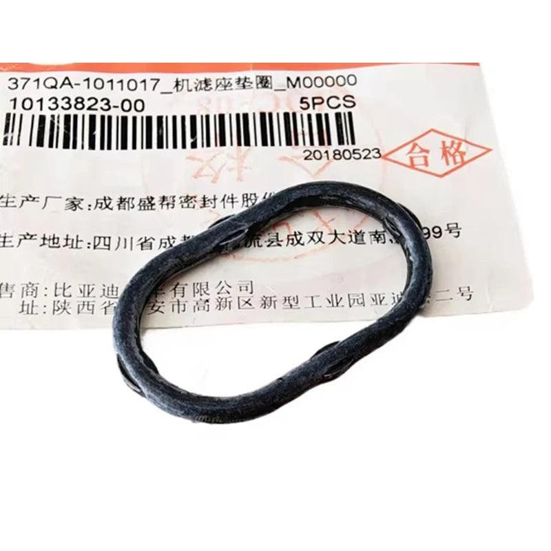 Oil Filter Base Rubber Gasket for BYD F0 Car Accessories 10133823-00 / 371QA-1011017 sayaragear