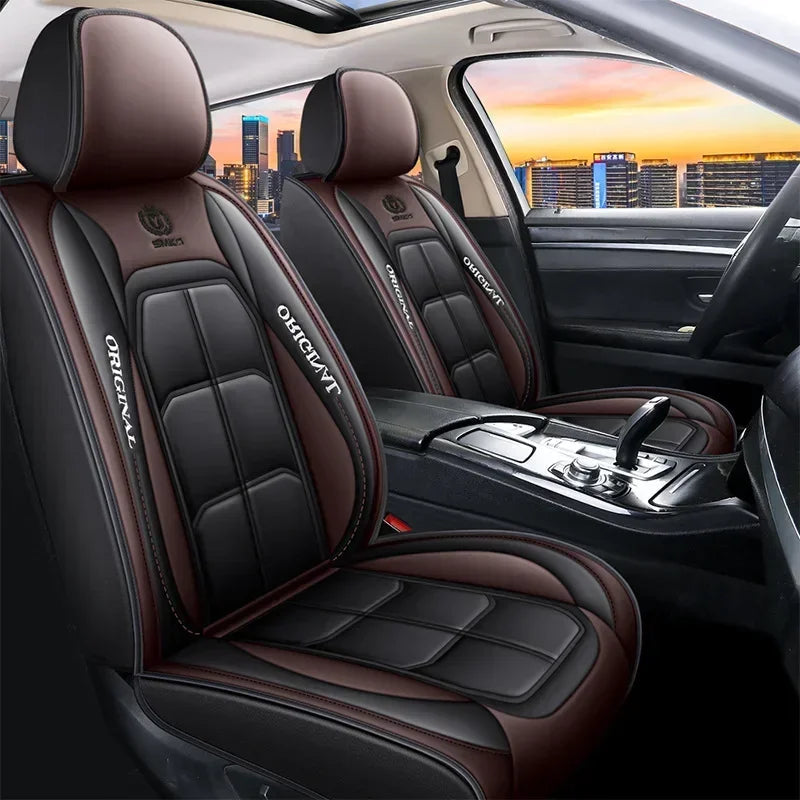 Car seat cushion Four Seasons universal new seat cover Leather seat cover Ice silk seat cushion Fully wrapped seat cushion sayaragear