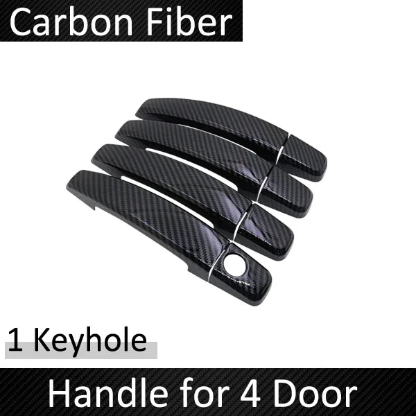Carbon Fiber Door Handle Cover Accessories for Chevrolet Sonic AVEO Holden Barina 2011 2012 2013 2014 2015 2016 2017 2018 2019 sayaragear