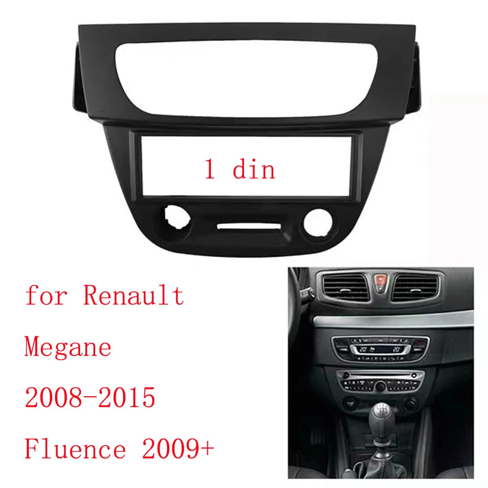 Din Car Radio Fascia DVD Frame Panel Dash Install Kit for Renault Megane 2008-2015 Fluence 2009+ sayaragear