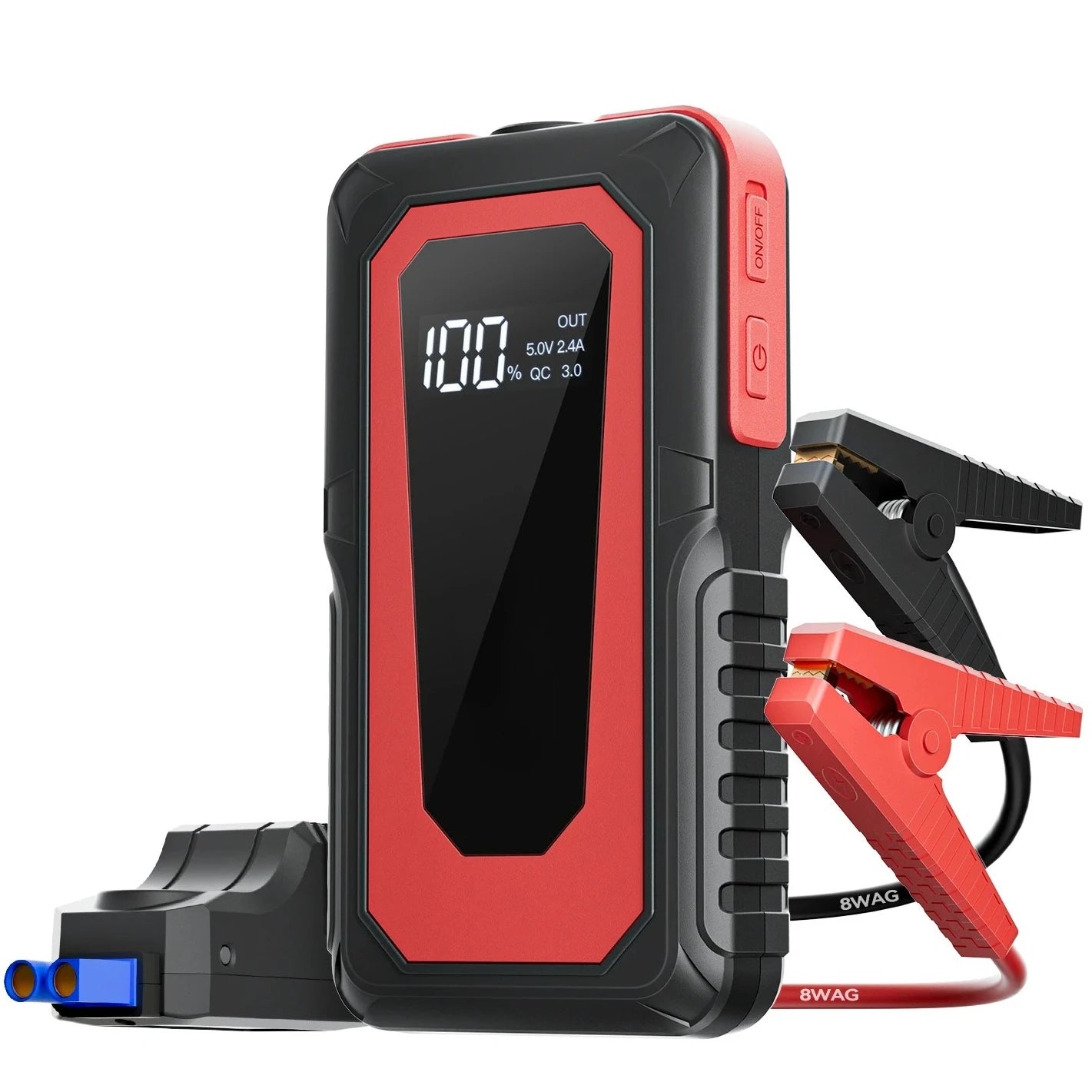 2000A Peak Jump Boxes for Vehicles(12V 8L Gas/6.5L Diesel Engine) Equipped Fast Wireless Charging Jump Starter Battery Pack sayaragear