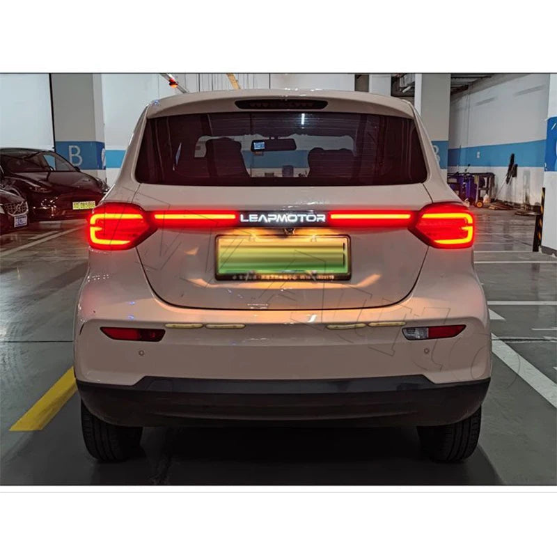 Car LED Bumper Lights Taillights For Leapmotor T03 2022- Rear Fog Lamp Brake Light sayaragear
