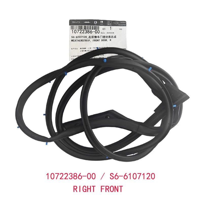 Window Glass Sealing Strip for BYD S6 Glass Adhesive Tape Rubber Seal Car Accessories 10722385-00 10722386-00 sayaragear