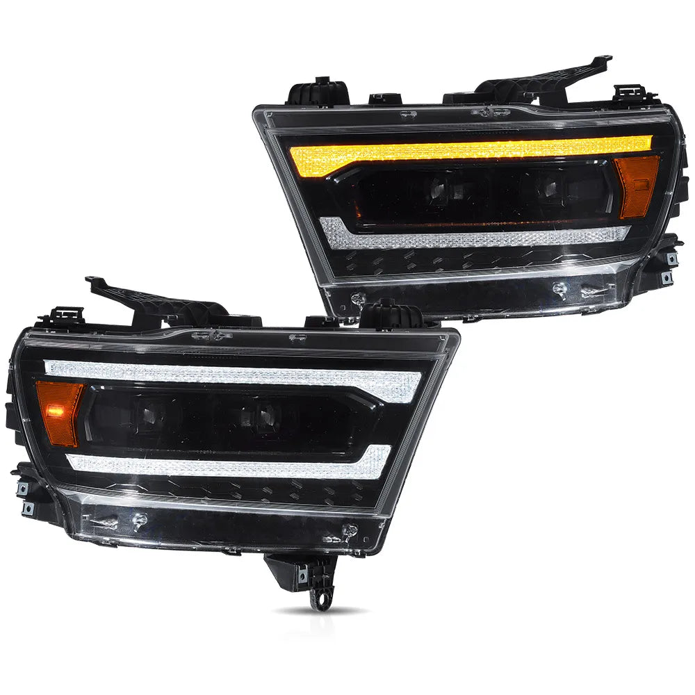 Vland 19-24 Ram 1500 Full LED Headlights Complete Upgrade Assembly Plug And Play Direct Replacement Automotive Head Lamp sayaragear