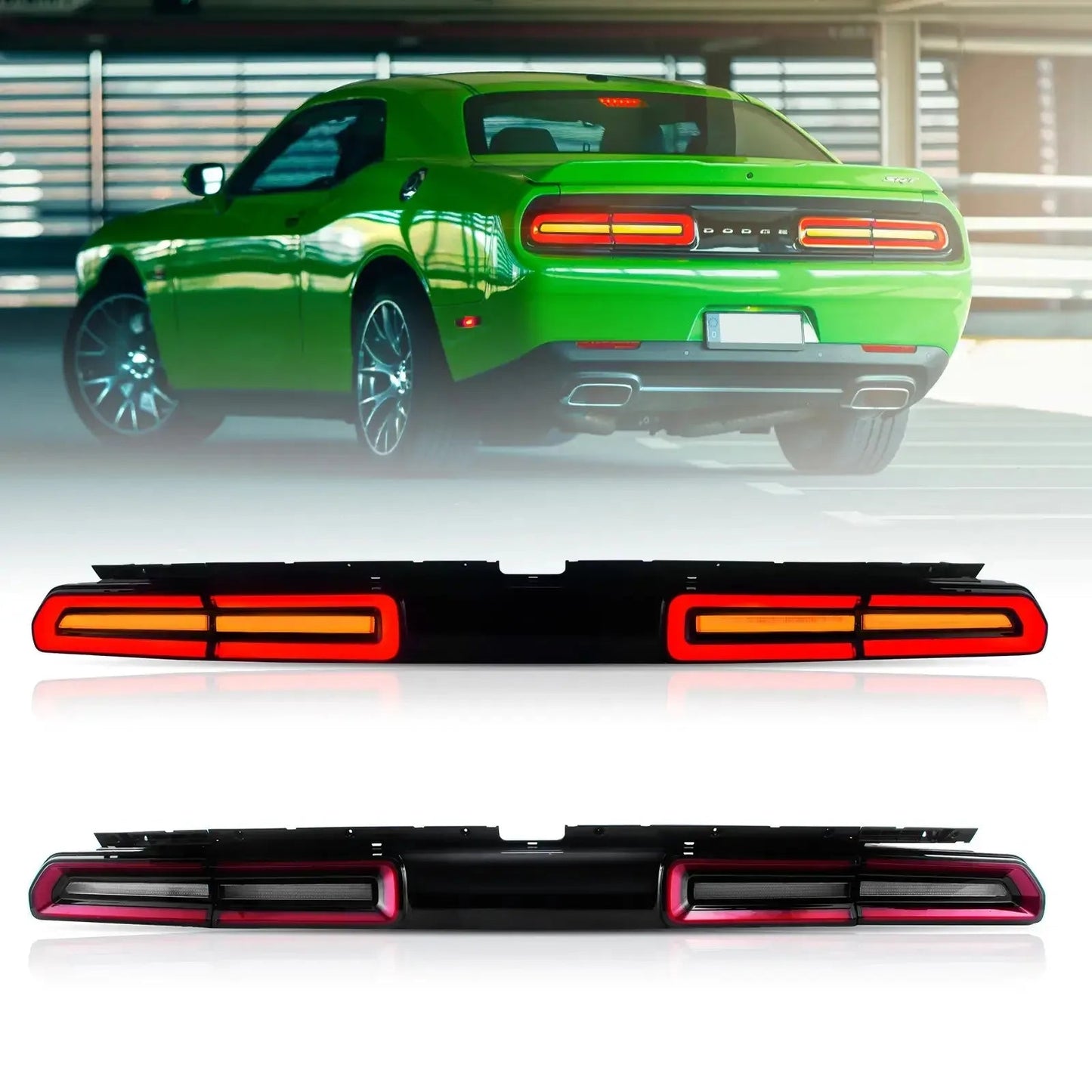 Vland 08-14 Challenger 3rd Gen (LC) Pre-Facelift Tail Lights With Sequential Turn Signal sayaragear