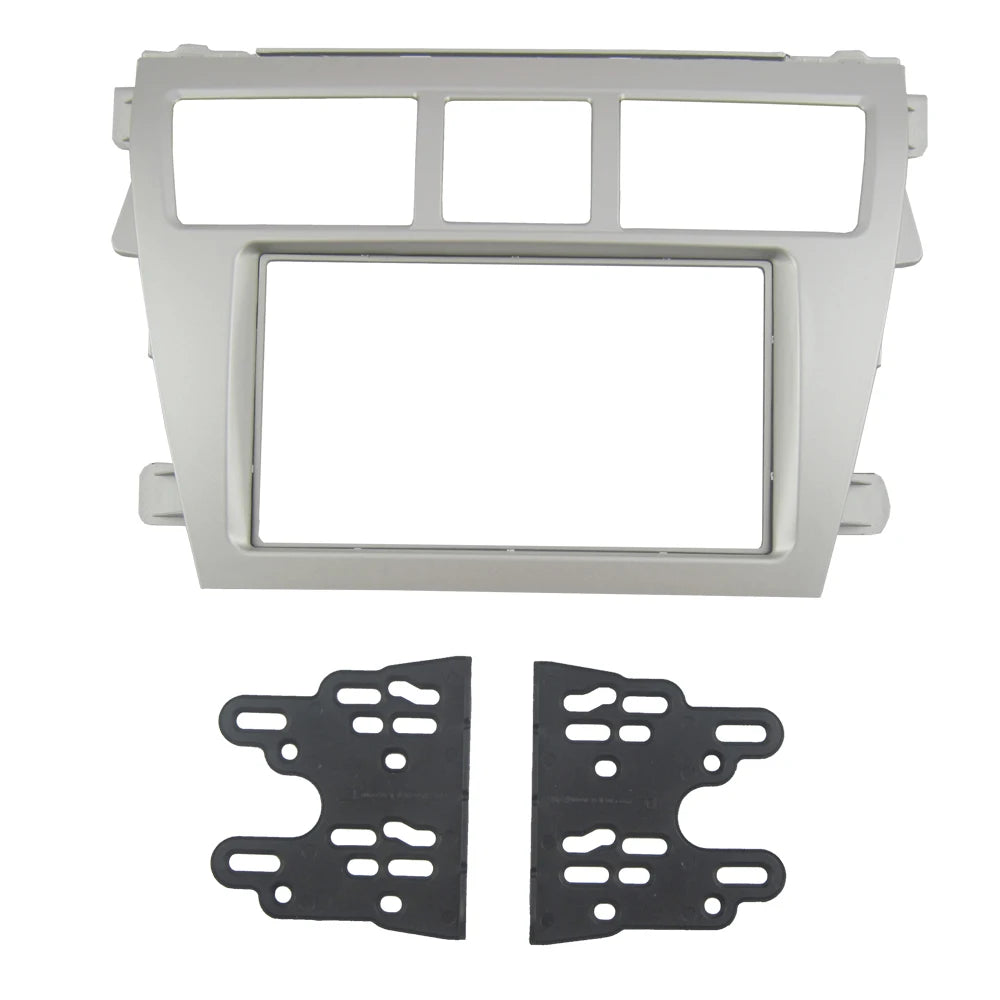 2din 6.2/7 Inch Car Frame Fascia Adapter Android Radio Dash Fitting Panel Kit For Toyota Vios Belta Yaris Sedan 2006-2012 sayaragear