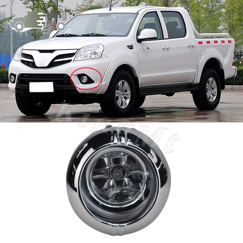 For Foton Tunland Foglight Car Fog Light Assembly LED/ Halogen Front Bumper Fog Lamp Kit Replacement with Waterproof Housing sayaragear