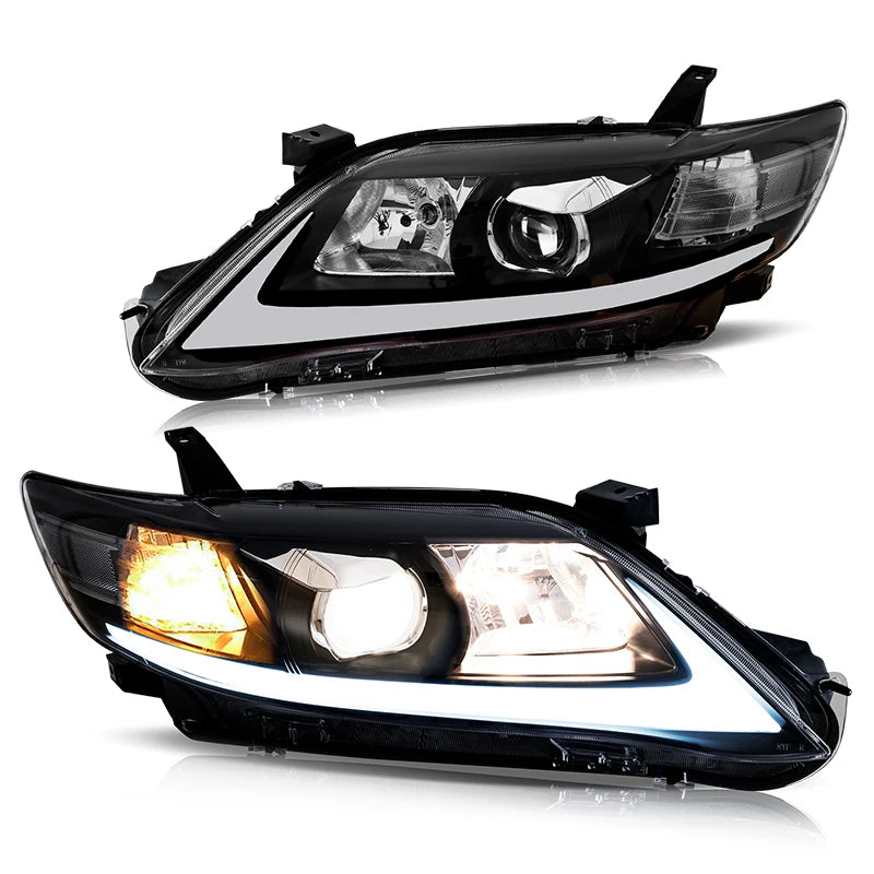 VLANDFOR TOYOTA CAMRY 2009-2011 HEAD LAMP(USA TYPE) Headlights DRL Day Running Light LED Fog Lights Car Accessory Head Lamp sayaragear