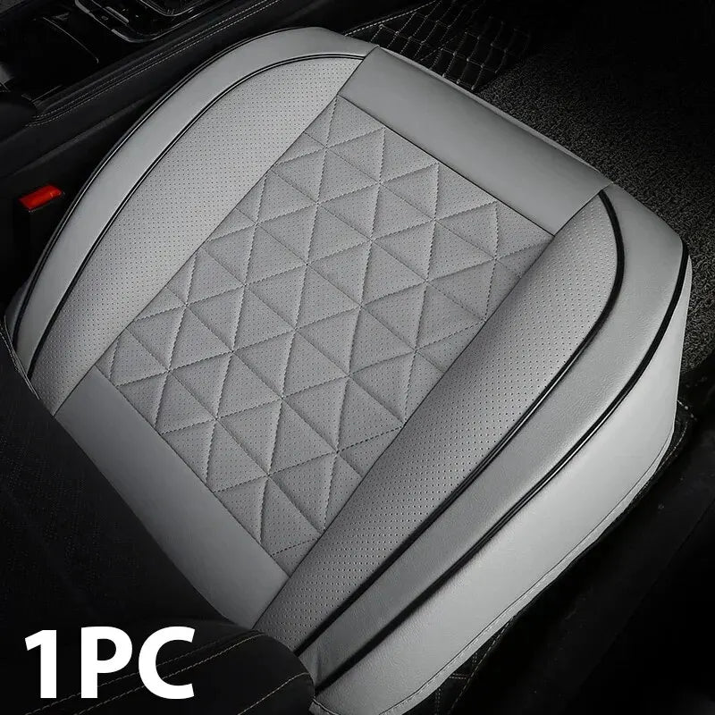 New Front Car Seat Cover PU Leather Cars Seat Cushion Automobiles Seat Protector Universal Car Chair Pad Mat Auto Accessories sayaragear