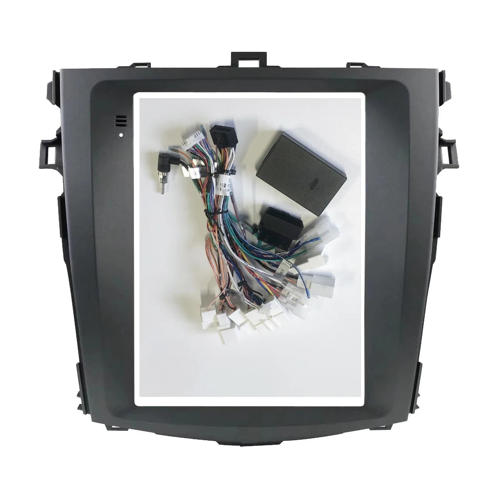 HAOCHEN 2 DIN 9.7 INCH Car Multimedia panel Frame For Toyota Corolla 2009-2013 for 9.7 inch Android Stereo Panel Harness sayaragear