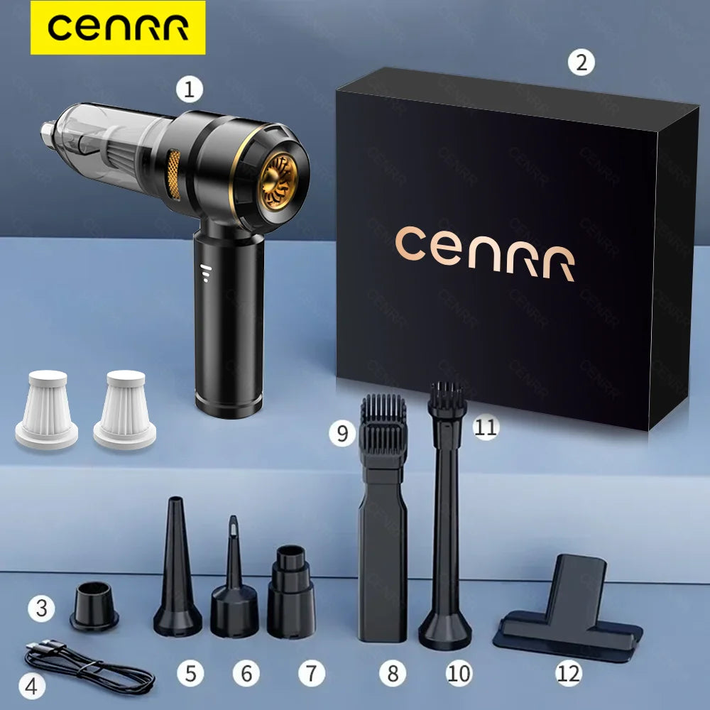 CENRR 998000PA Car Vacuum Cleaner Powerful Portable HandHeld Vacuum Cleaner For Car Wireless Cleaner Robot Car Accessories sayaragear
