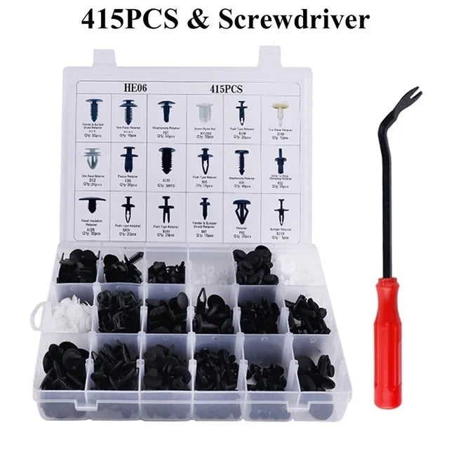 800pcs-100Pcs Car Fastener Clip Kit Fender Rivet Plastic Clips Auto Body Push Retainer Pin Rivet Bumper Door Trim Panel Repair sayaragear