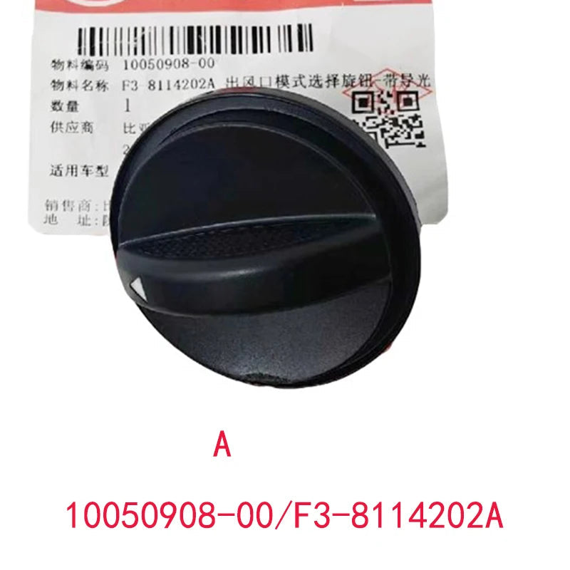 Air Conditioning Knob for BYD F3 F3R Manual Control Panel AC Air Conditioner Button Switch Car Accessories sayaragear