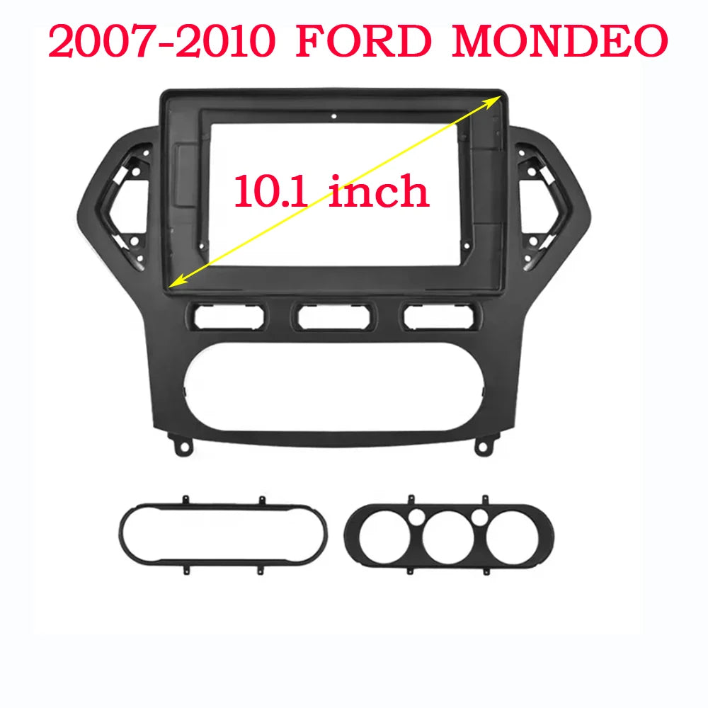 Car Fascia Trim Kit For Ford Mondeo 4 2006 2007 2008 2009 2010 Double Din Car Radio DVD Frame Audio Fitting Adaptor Dash Panel sayaragear